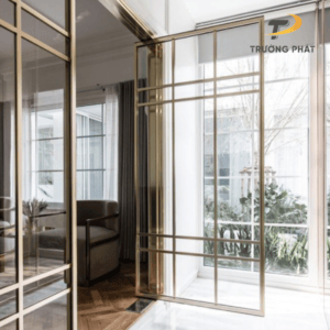 Cửa Đại Sảnh Khung Inox TP10